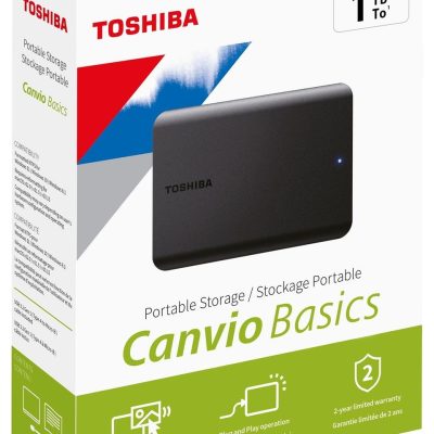 Toshiba Canvio Basic 2.5″ 1TB USB 3.0  Harici Harddisk