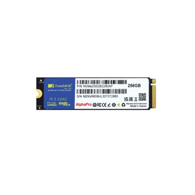 TwinMOS 256GB AlphaPro NVMe M.2 PCle Gen3 3600-3250MB/s (NVMe256GB2280AP)